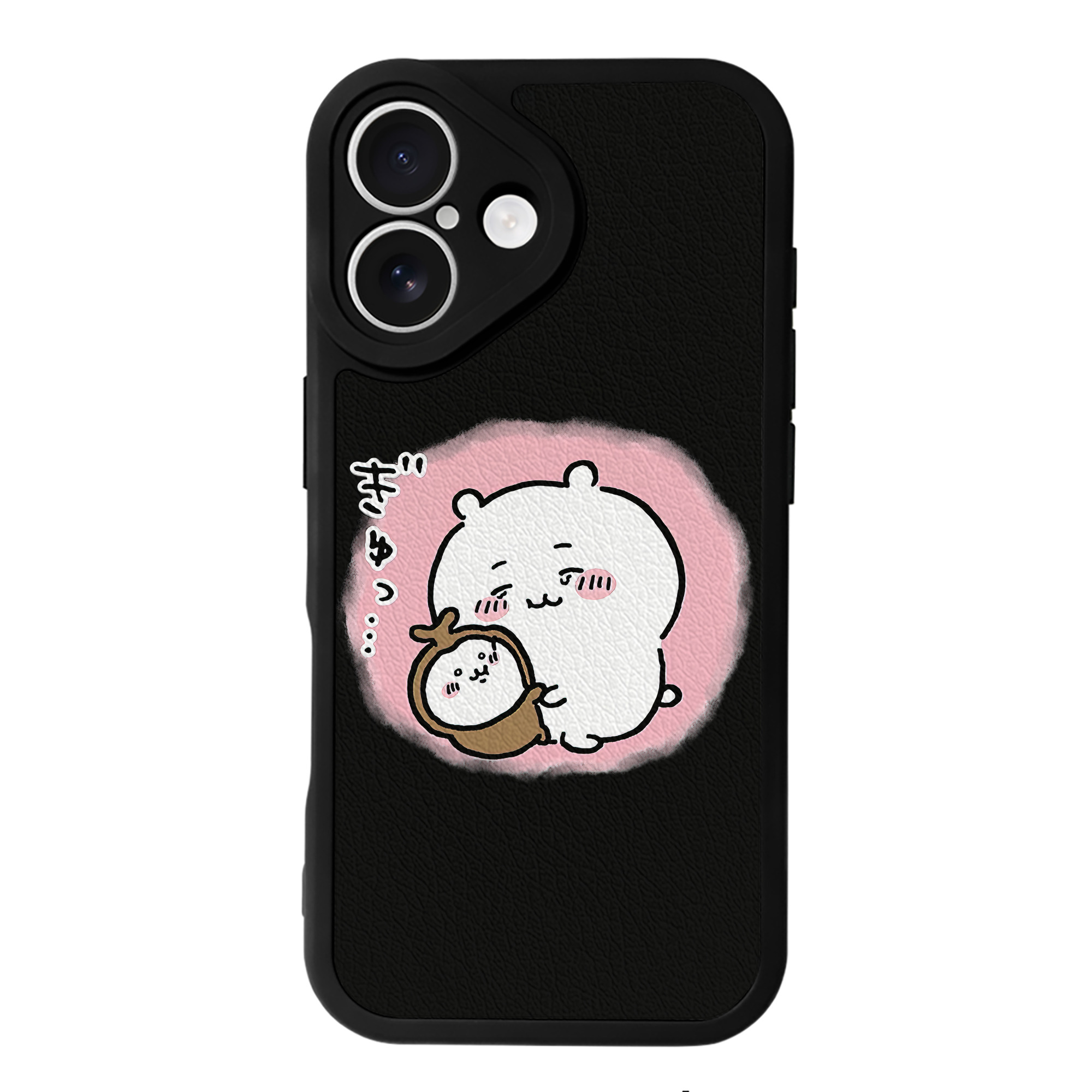 （画像用） ちいかわ ちいかわ Chii-kawa chiikawa 【iPhone 16シリーズ対応】シリコンスマホケース（レザー調） 材質：シリコン
